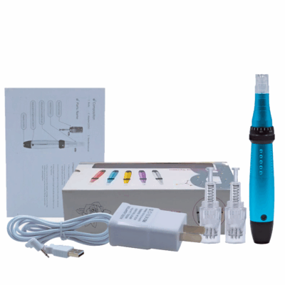 Skin pen microneedling screw type wireless connect with needle